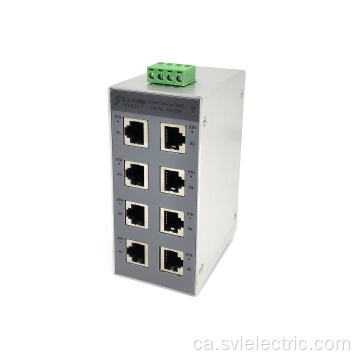 Ethernet commuta entrades RJ45 de 10 / 100Mbps de 8 ports